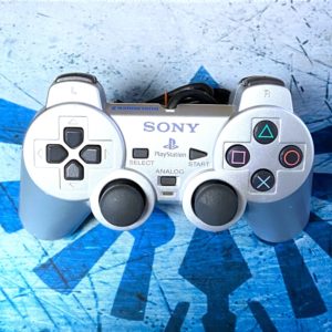 Manette Sony PS2 Analog Argentée