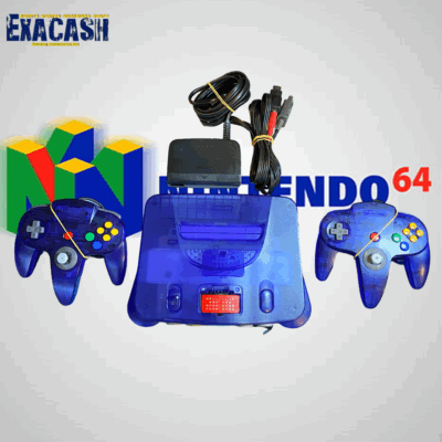 Nintendo 64 Bleu Transparente